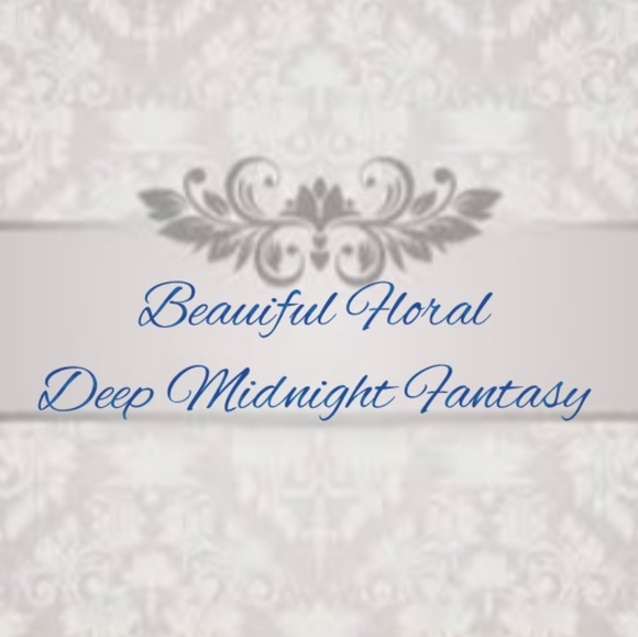 Deep Midnight Fantasy Silk Flower Bushes Set of 5 - Picture 2 of 9